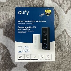 Eufy Video Doorbell C31 with Chime - Black